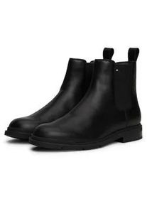 Winterboots Tommy Hilfiger "FLEXIBLE WARM LTH CHELS" Gr. 44, schwarz Herren Schuhe Chelseaboots, Stiefelette, Schlupfschuh mit Anziehlasche