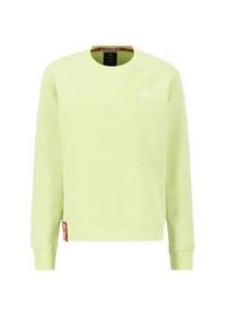 Sweater Alpha Industries "Alpha Industries Men - Sweatshirts Basic Small Logo" Gr. M, grün (arctic lime) Herren Sweatshirts