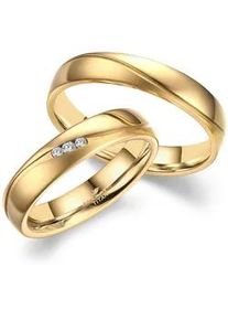 Partnerring MARRYA "Titan Ringe Trauringe Eheringe Partnerringe" Fingerringe Gr. 50, Titan, goldfarben (damen ring, gold) Damen