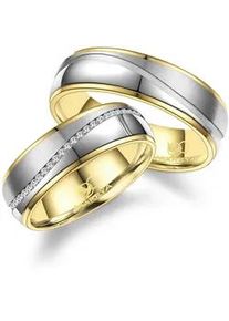 Partnerring MARRYA "Edelstahl Ringe Trauringe Eheringe Partnerringe" Fingerringe Gr. 56, Edelstahl, silberfarben (damen ring, silber, gold) Damen