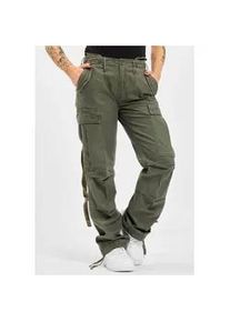 Cargohose BRANDIT "Brandit Damen Ladies M-65 Cargo Pants" Gr. 35, Normalgrößen, grün (olive) Damen Hosen