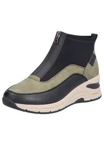 Sneaker Rieker Gr. 40, bunt (schwarz, khaki) Damen Schuhe Freizeitschuh, High Top Sneaker, Stiefelette mit modischer Laufsohle