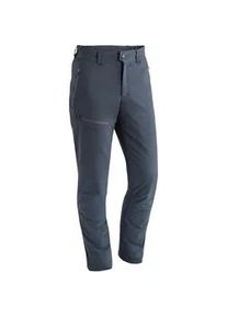 Outdoorhose Maier Sports "Nil Wool" Gr. 50, Normalgrößen, grau Herren Hosen Winter Wanderhose, Funktionshose mit Wollwattierung