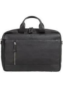 Laptoptasche FIXBAG "schwarz" Gr. B/H/T: 41cm x 28cm x 9,5cm, schwarz Herren Taschen mit Trolley-Aufsteck-System