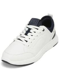 Marc O'Polo Sneaker MARC O'POLO "mit gepolstertem Strickeinsatz" Gr. 42, weiß (sanftes weiß) Herren Schuhe