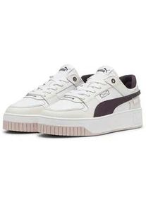 Sneaker Puma "Carina Street VTG Sneakers Damen" Gr. 40, weiß (weiß midnight plum vapor gray lila) Schuhe