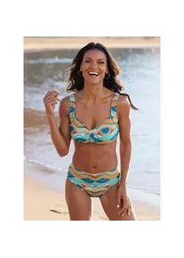 Balconette-Bikini feel good Gr. 52, Cup D, bunt (topas, papaya, bedruckt) Damen Bikini-Sets