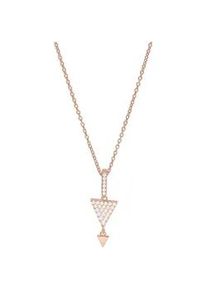 Kette mit Anhänger Smart Jewel "Anhänger Zirkoniasteinen, rosé vergoldet, Silber 925" Halsketten Gr. 47cm, Silber 925 (Sterlingsilber), rosegold (rosé vergoldet) Damen