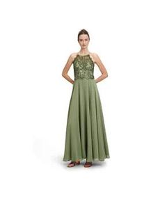 Abendkleid Vera Mont "Vera Mont rückenfrei" Gr. 42, Normalgrößen, grün (autumn green) Damen Kleider Spitze