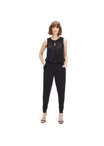 Overall Vera Mont "Vera Mont Jumpsuit im Glitzer-Look" Gr. 36, Normalgrößen, schwarz (patch schwarz, schwarz) Damen Overalls Glitzer