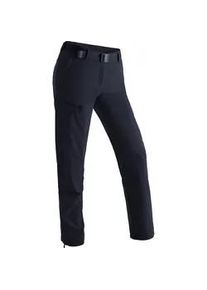 Funktionshose Maier Sports "Inara slim" Gr. 26, Kurzgrößen, blau (dunkelblau) Damen Hosen Herren Wanderhose, atmungsaktive Outdoor-Hose, 4 Taschen, Slim Fit