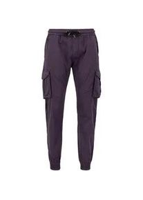 Jogginghose Alpha Industries "Alpha Industries Men - Jogger Cotton Twill Jogger" Gr. XL, Normalgrößen, lila (plum) Herren Hosen