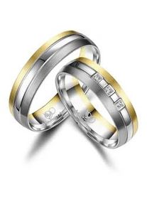 Partnerring MARRYA "Titan Ringe Trauringe Eheringe Partnerringe" Fingerringe Gr. 54, Titan, goldfarben (damen ring, gold, silber) Damen