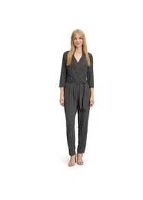 Overall Betty Barclay "Betty Barclay Jumpsuit mit Eingrifftaschen" Gr. 38, Normalgrößen, schwarz (schwarz, beige) Damen Overalls Form