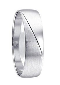 Firetti Trauring "Schmuck Geschenk Gold Hochzeit Ehering Trauring "LIEBE"", 16,5, ohne Brillant, Weißgold 375, 6mm, weiß, Weißgold 375, Fingerringe,
