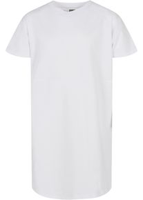 Urban Classics Mädchen Shirtkleid "Urban Classics Damen Girls Organic Oversized Tee Dress", weiß, klassisch, Gr. 158, unifarben, 100% Baumwolle,