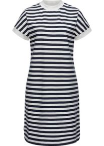 Ragwear Damen Shirtkleid "Katchi Stripes", blau, Basic, Gr. XXL, Material: 80% Baumwolle (Bio), 20% Polyester (recycelt), Kleider, Lässiges