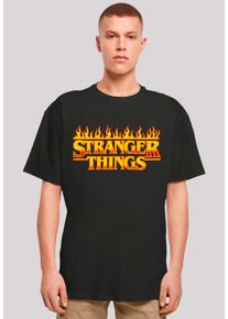 F4NT4STIC Herren T-Shirt "Stranger Things Fire Logo", schwarz, casual, Gr. XXL, Obermaterial: 100% Baumwolle, Shirts, Premium Qualität