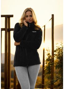 Arctic Seven Damen Fleecejacke "ASDiania", schwarz, Gr. L, Obermaterial: 100% Polyester, Innenmaterial: 100% Polyester, Jacken, Sherpa Übergangsjacke