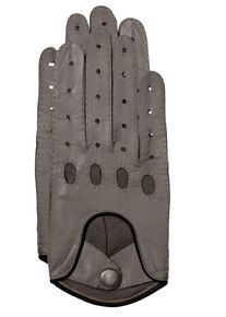 Gretchen Damen Lederhandschuhe "Womens Driving Gloves", grau, modisch, Gr. 8, mehrfarbig, 100% Leder, Handschuhe, mit klassischen Knöchellöchern