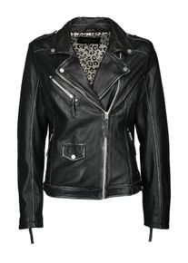 JCC Damen Bikerjacke "51300", schwarz, Gr. 42, Obermaterial: 100% Leder, Lamm / Futter: 100% Polyester, Jacken