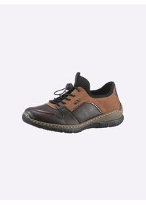Rieker Damen Slipper, Gr. 42, braun, Synthetik, Textil, sportlich, Schuhe