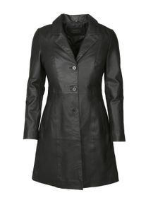 JCC Damen Ledermantel "IK14-2", schwarz, Gr. 42, Obermaterial: 100% Lammnappa; Futter. 100% Polyester, Mäntel