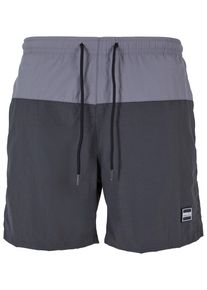 Urban Classics Herren Badeshorts "Urban Classics Herren Block Swim Shorts", schwarz, Gr. L, 100% Polyamid, Badehosen