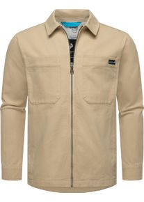 Ragwear Herren Outdoorjacke "Liwty", beige, casual, Gr. XXL, Material: 100% Baumwolle, Jacken, stylische Herren Hemdjacke mit Brusttasche