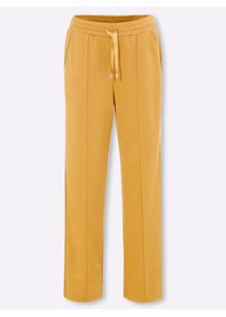 Classic Basics Damen Jerseyhose, gelb, Gr. 52, unifarben, 100% Polyester, Hosen