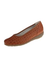 Natural Feet Damen Ballerina "Catharina", Gr. 42, braun, Leder, casual, Schuhe, mit Memolatex-Einlegesohle
