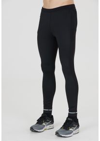 ELITE LAB Herren Lauftights "Run Elite X2", schwarz, sportlich, Gr. XXL, unifarben, 90% Polyester, 10% Elasthan, Hosen, mit reflektierenden Elementen