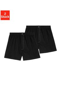 H.I.S. H.I.S Herren Weiter Boxer, Gr. XS, schwarz, Jersey, Obermaterial: 95% Baumwolle, 5% Elasthan, unifarben, Unterhosen, aus weicher Single Jersey Ware