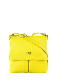 Damen Umhängetasche "München", Collezione Alessandro, gelb, Leder, Taschen, Echtes Leder mit vielen Fächern