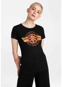 logoshirt Damen T-Shirt "Marvel Comics", schwarz, casual, Gr. XS, bedruckt, 100% Baumwolle, Shirts, mit lizenzierten Originaldesign