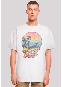 F4NT4STIC Herren T-Shirt "Stranger Things LA Gradient", weiß, casual, Gr. 4XL, Obermaterial: 100% Baumwolle, Shirts, Premium Qualität