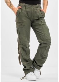 Brandit Damen Cargohose "Brandit Damen Ladies M-65 Cargo Pants", grün, Gr. 30, unifarben, 100% Baumwolle, Hosen
