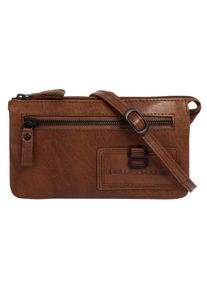 SPIKES & SPARROW Damen Umhängetasche "CROSS BODY MINI", SPIKES & SPARROW, braun, Leder, unifarben, leicht glänzend, Taschen, echt Leder