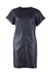 Maze Damen Lederkleid "42021122", schwarz, Gr. XL, Obermaterial: 100% Lammleder / Futter: 100% Polyester / Ärmelfutter: 100% Polyester, Kleider