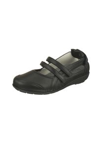 Natural Feet Damen Ballerina "Ballerina Juliane", Gr. 39, schwarz, Leder, casual, Schuhe, mit angenehm weiter Passform