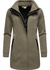 Ragwear Damen Sweatjacke "Letrice Bonded", braun, elegant, Gr. 4XL, Sweatware, Obermaterial:100% Polyester, Futter: 100% Polyester, Sweatjacken,