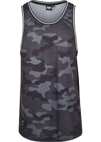 Urban Classics Damen Tanktop "Urban Classics Herren Camo Mesh Tanktop", grün, Gr. XL, 100% Polyester, Tops