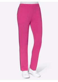 Damen Schlupfhose, pink, Gr. 44, unifarben, 100% Baumwolle, Hosen