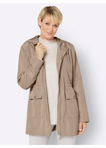 Classic Basics Damen Langjacke, beige, Gr. 40, unifarben, 100% Polyester, Jacken