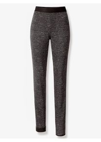Stehmann Damen Schlupfhose, grau, Gr. 20, gemustert, Hahnentrittmuster, unifarben, mehrfarbig, 84% Polyester, 12% Viskose, 4% Elasthan, Hosen