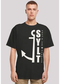 F4NT4STIC Herren T-Shirt "Sylt Anker Knut & Jan Hamburg", schwarz, casual, Gr. 5XL, Obermaterial: 100% Baumwolle, Shirts, Print