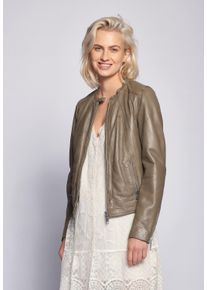 Maze Damen Lederjacke "Grenada", braun, Gr. XL, Obermaterial: 100% Lammleder / Futter: 100% Polyester, Jacken