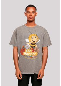 F4NT4STIC Herren T-Shirt "Die Biene Maja Eco Warrior Heroes of Childhood", grau, casual, Gr. L, Obermaterial: 100% Baumwolle, Shirts, Nostalgie,