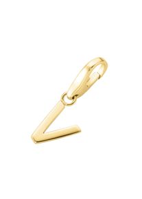Damen Charm Buchstabe "Buchstabe V, Silber 925", gold, Giorgio Martello MILANO, Silber 925 (Sterlingsilber), Charms