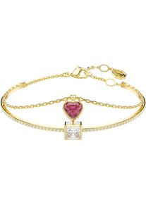 Swarovski Damen Armreif "Stilla, Herz, 5683835", M, Metall, bunt, Metall, Armbänder, mit Swarovski Kristall